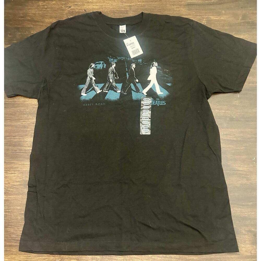 XL THE BEATLES ABBEY ROAD 2007 NEW SHIRT Y2K Ten NWT